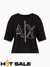 T-Shirt Women Black Armani Exchange L Camiseta